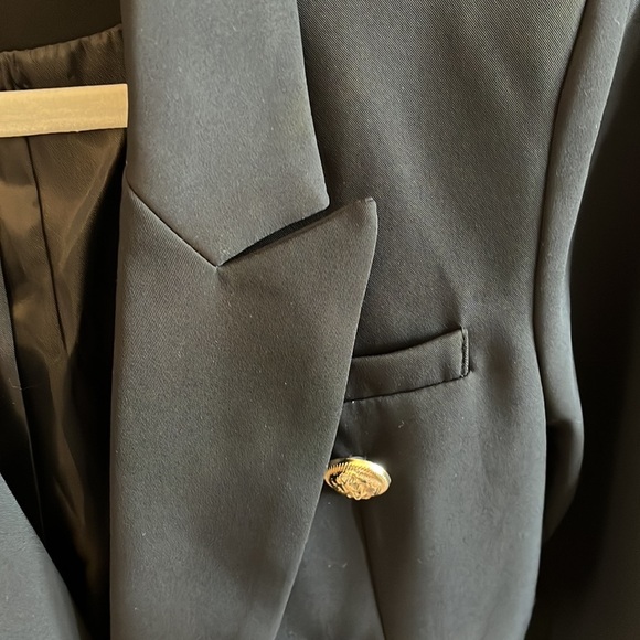 Women’s Classic Tailored Double Breast Blazer Gold Button, Size XL - Picture 9 of 12